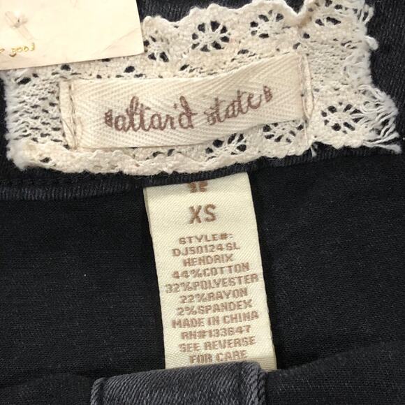 Alter’d State Hendrix black denim mini-skirt size XS - Picture 4 of 9